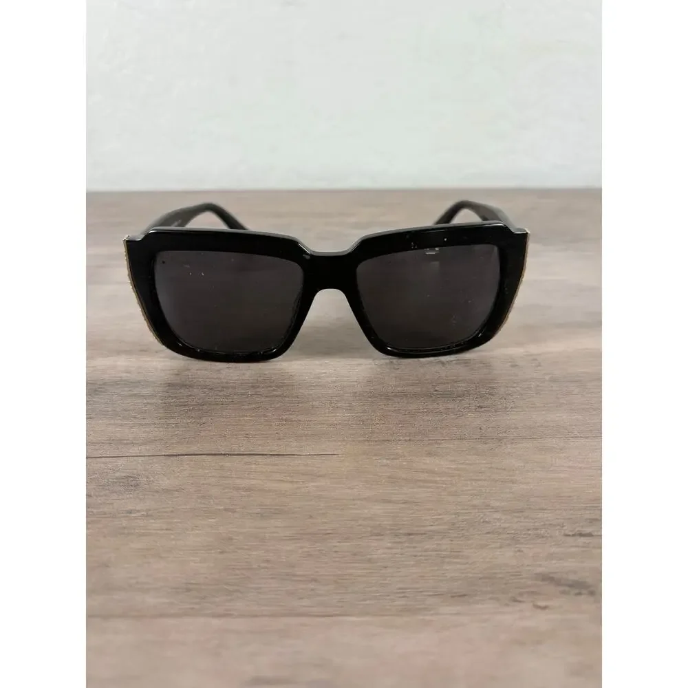 ETRO ET655S‎ 001 54 17 140 Black Silver Women's Sunglasses Italy EUC